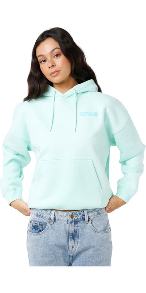 2026 Rip Curl Womens Surf Puff Heritage Hoodie 0A0WFL - Light Blue